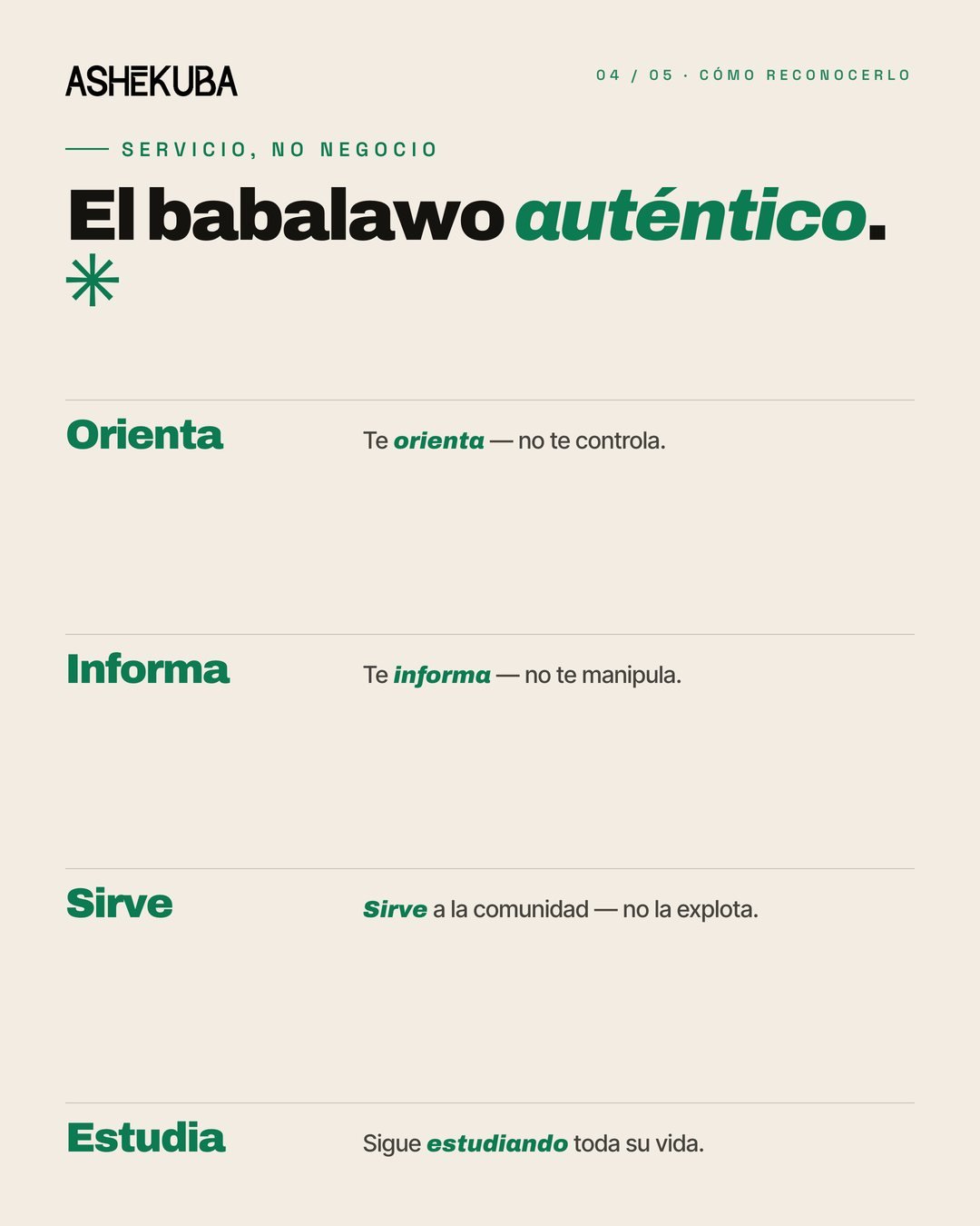 Cómo reconocer a un babalawo auténtico