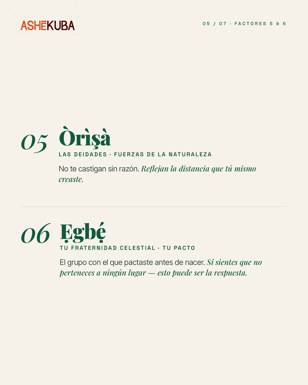 Filosofía yoruba: Òrìṣà y Ẹgbẹ́