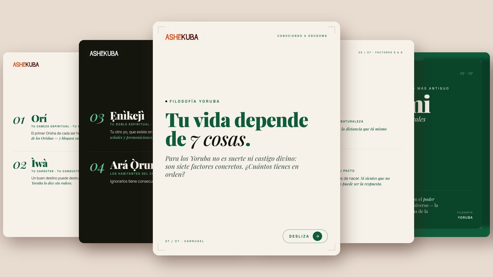 Filosofía yoruba: los 7 factores de los que depende tu vida