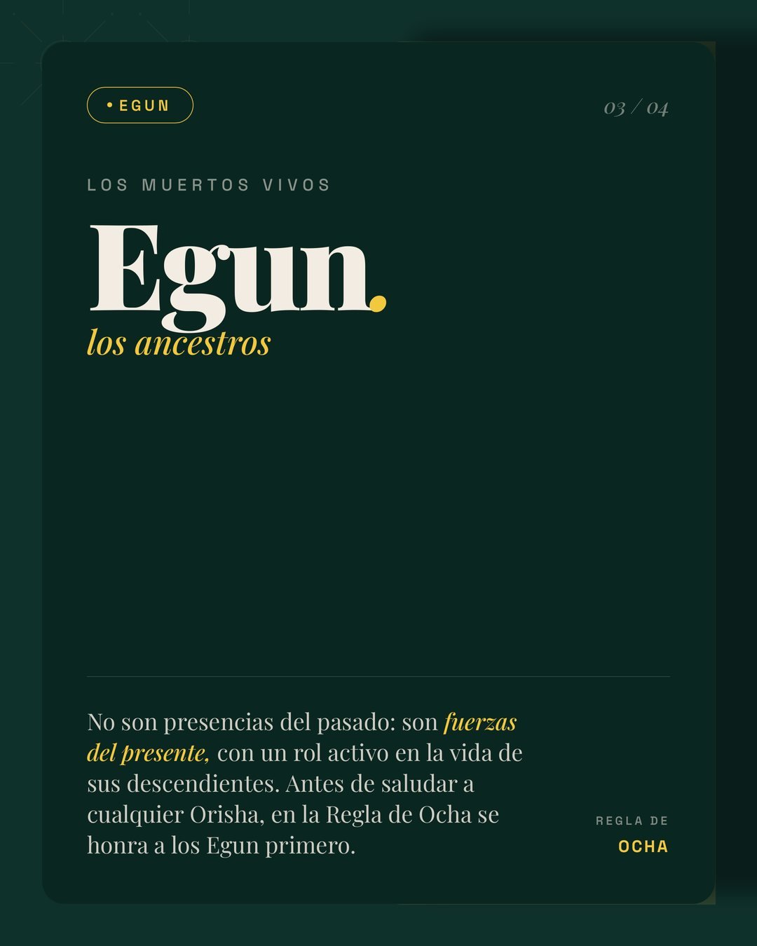 Egun, los ancestros: los muertos vivos