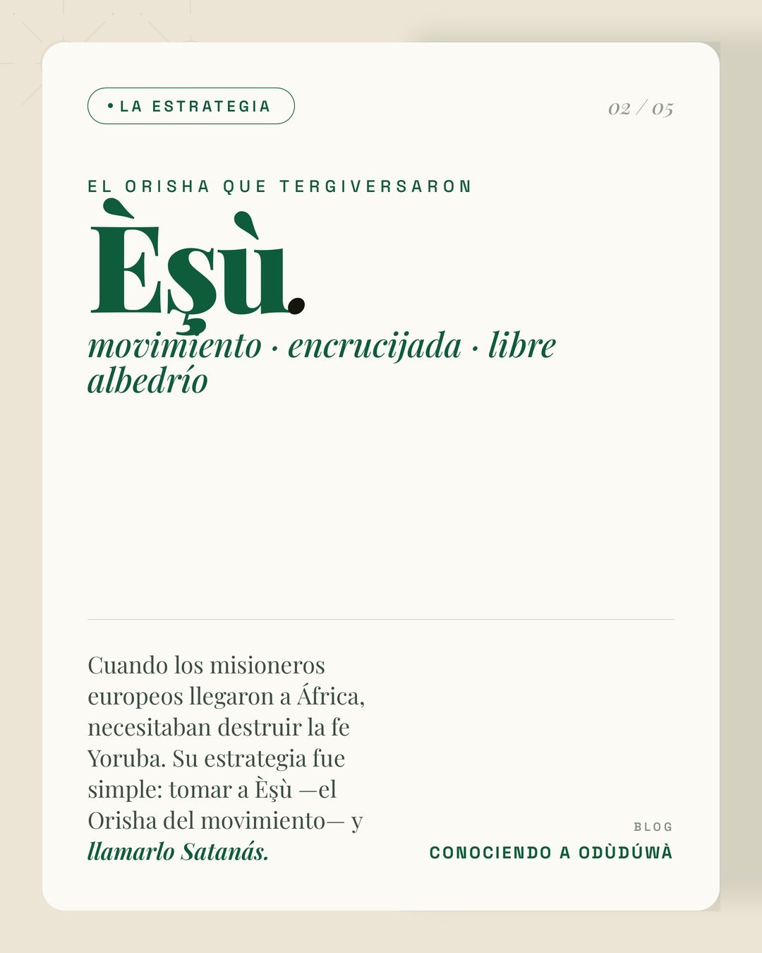 Èṣù: el Orisha que tergiversaron