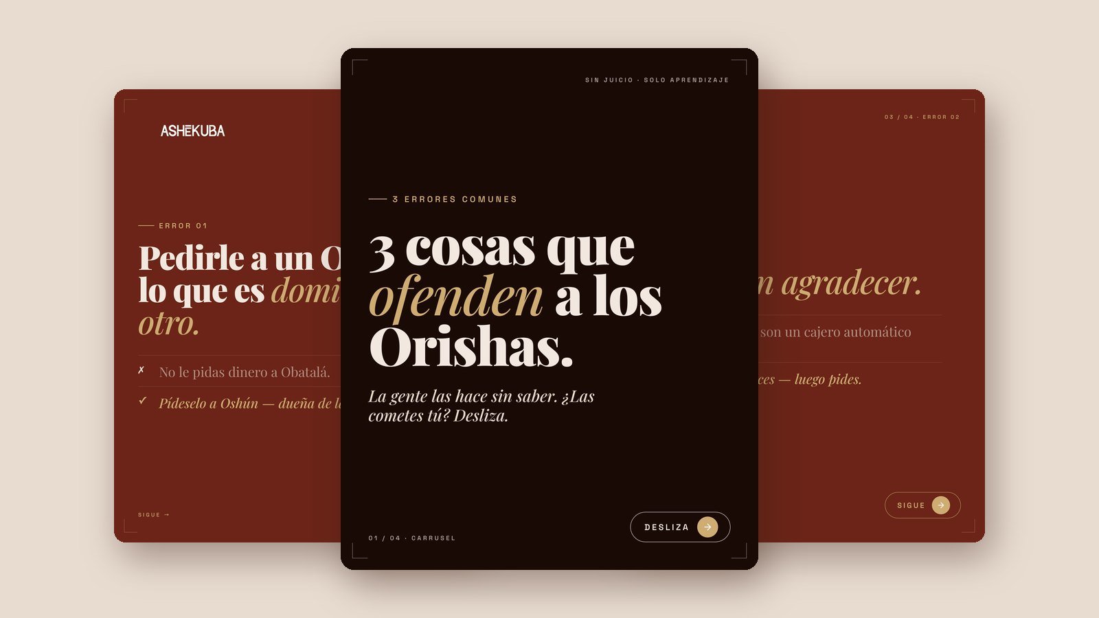 3 errores que ofenden a los Orishas