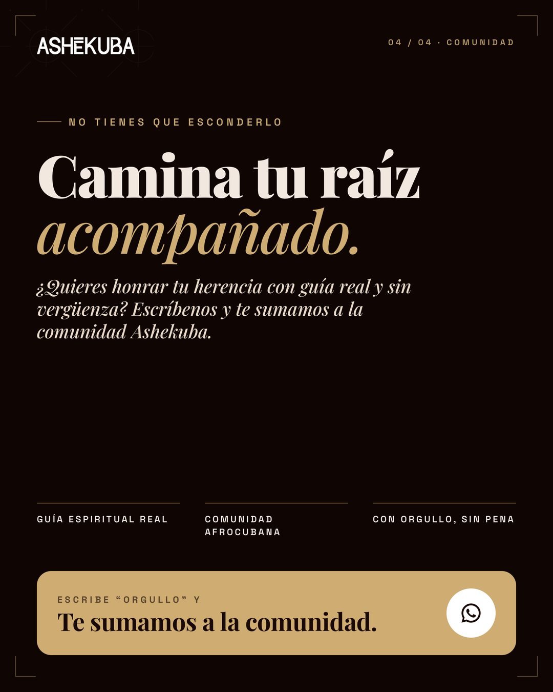 Camina tu raíz acompañado: comunidad Ashekuba