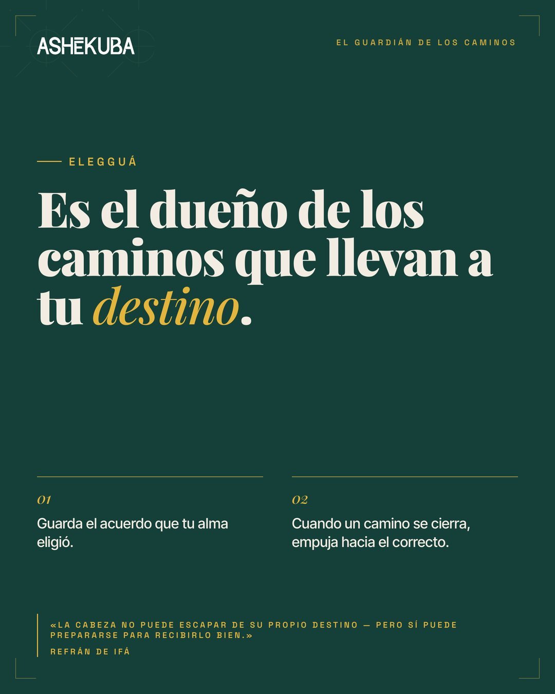 Elegguá es el dueño de los caminos que llevan a tu destino
