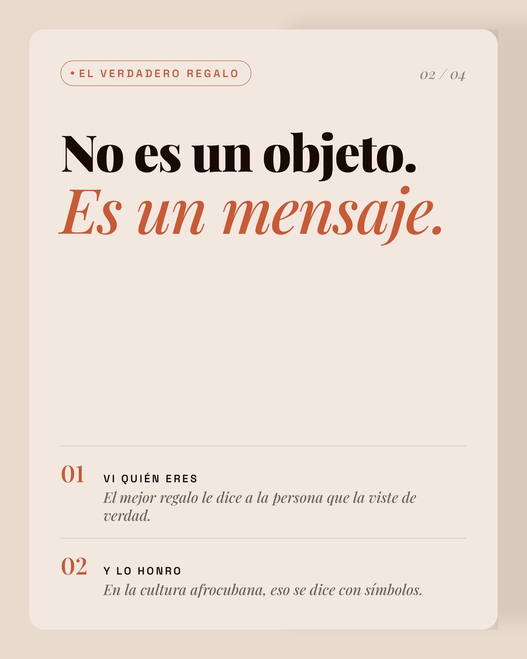 Regalo afrocubano: no es un objeto, es un mensaje