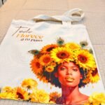 Bolsa de lienzo de Oshún de Ashekuba, vista completa