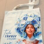 Bolsa de lienzo de Yemayá de Ashekuba, vista completa con asas