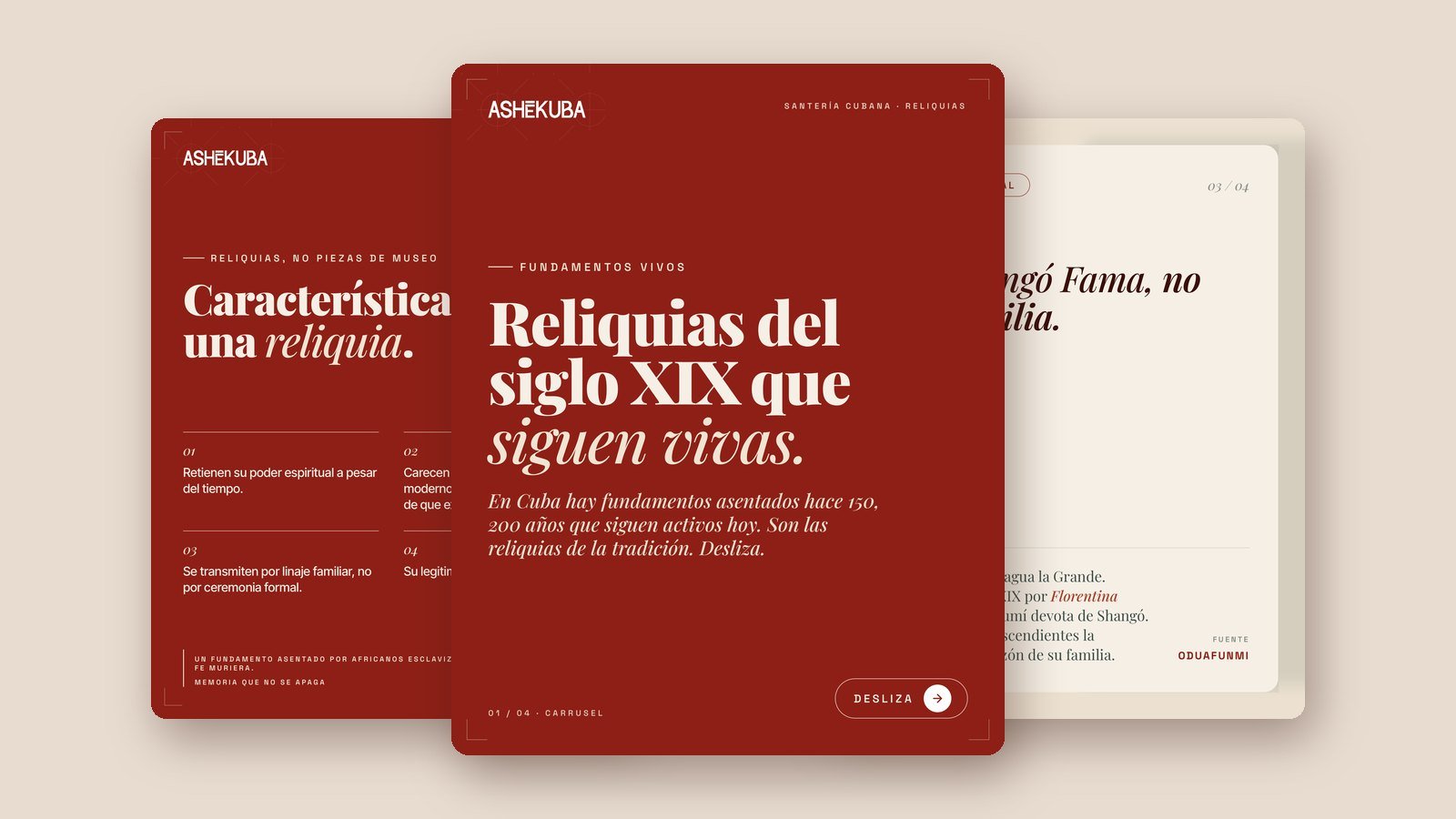 Changó Fama: reliquias del siglo XIX que siguen vivas