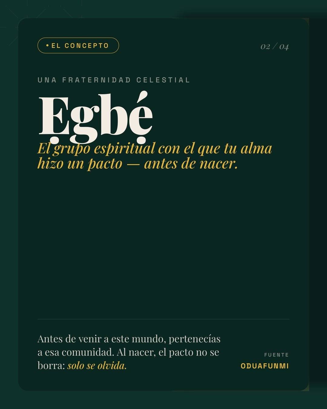 Egbé: la fraternidad celestial con la que tu alma hizo un pacto