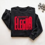Sudadera de Eleguá color negro con diseño rojo «Máaféréfun Eleguá»