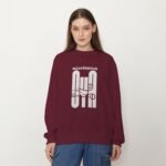 Sudadera de Oyá color vino, diseño Máaférefún Oyá – Ashekuba