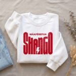 Sudadera blanca de Shangó con diseño Máaférefún Shangó – Ashekuba