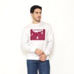 Sudadera blanca de Shangó con diseño Máaférefún Shangó – Ashekuba