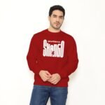 Sudadera roja de Shangó con diseño Máaférefún Shangó – Ashekuba