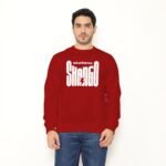 Sudadera roja de Shangó con diseño Máaférefún Shangó – Ashekuba