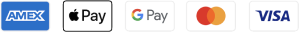 Métodos de pago aceptados: American Express, Apple Pay, Google Pay, Mastercard y Visa