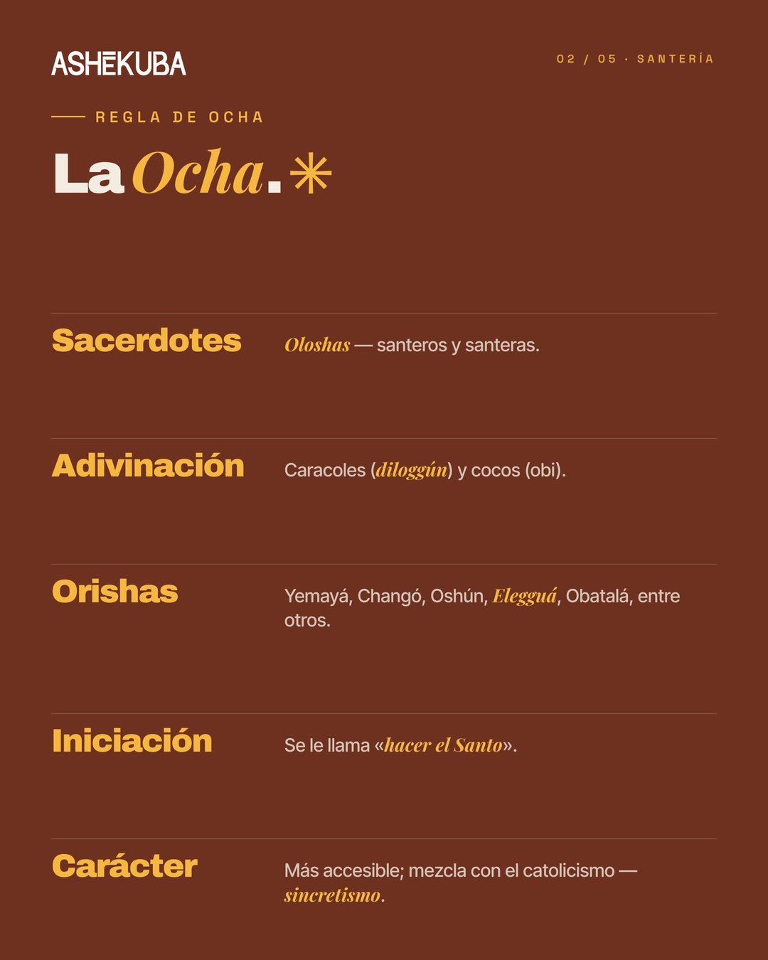 Ifá y Ocha: la Regla de Ocha, sus sacerdotes, adivinación e iniciación