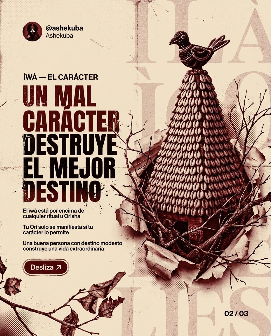 Un mal carácter destruye el mejor destino