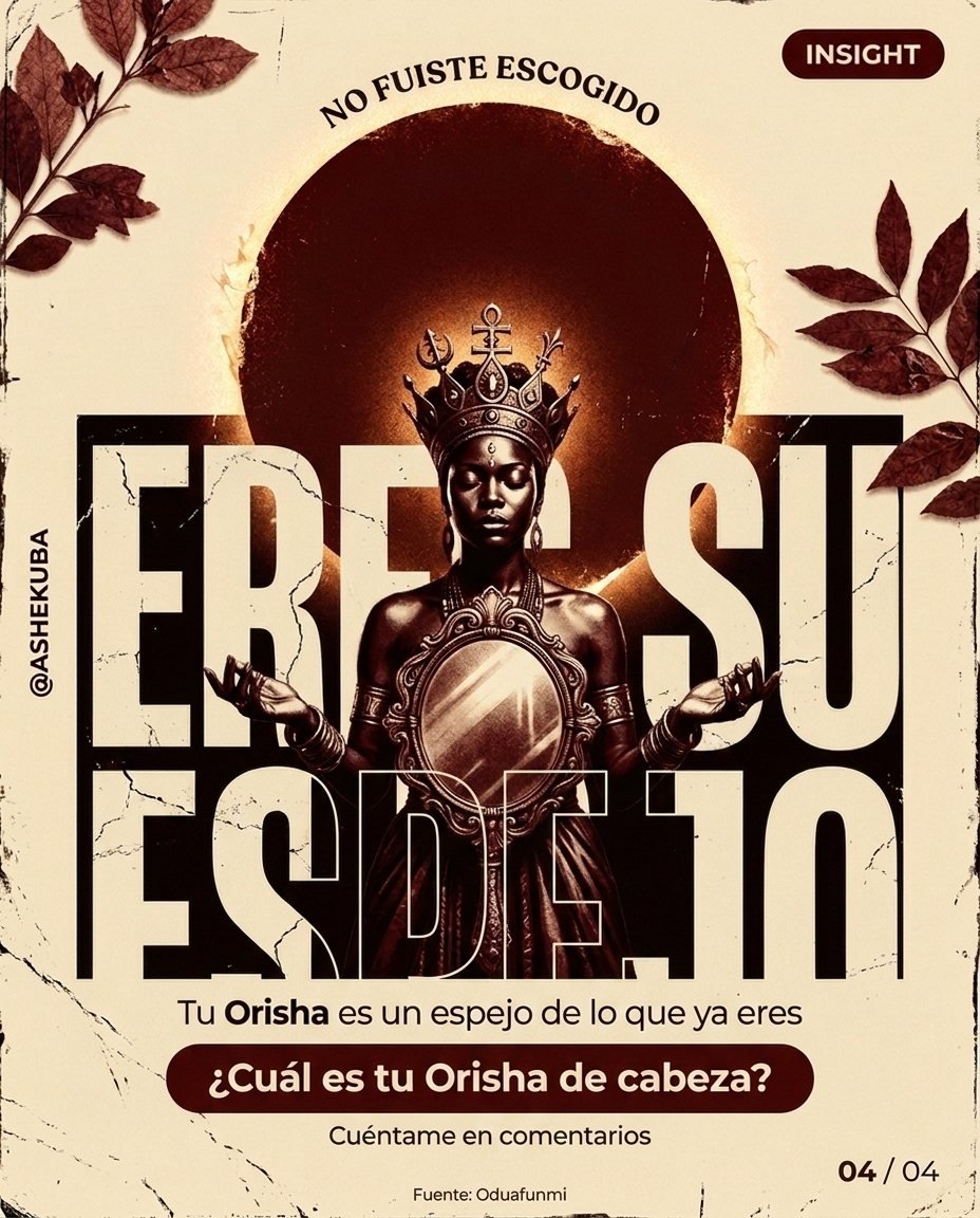 Eres su espejo: tu Orisha de cabeza refleja lo que ya eres
