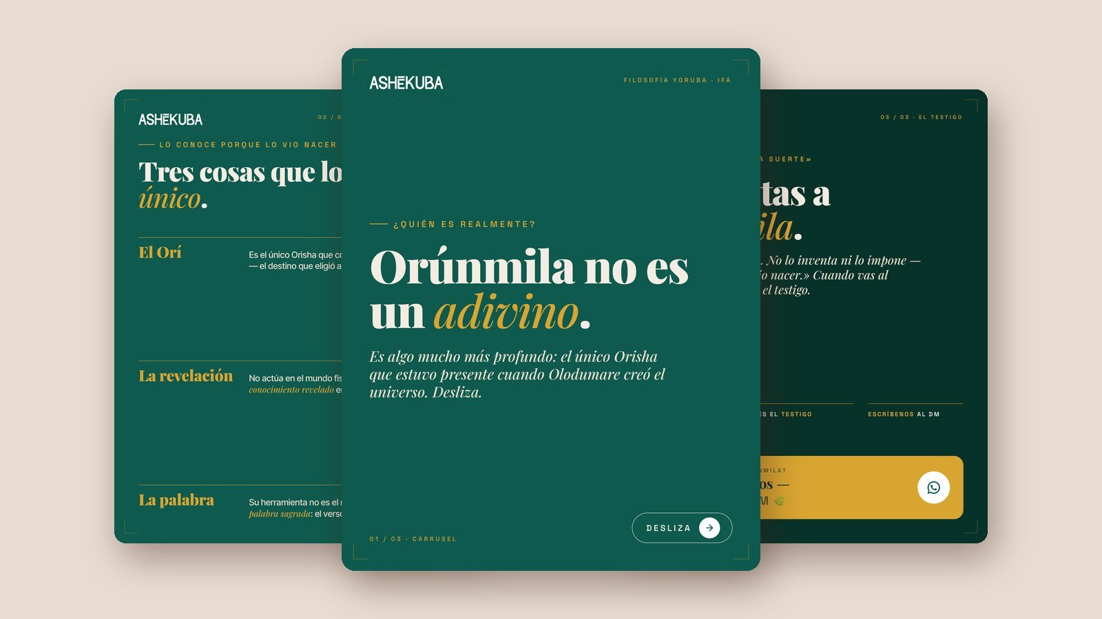 Orúnmila no es un adivino: es el testigo del destino