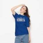 Camiseta With my Mother's Ashé Yemayá color azul, diseño With my Mother's Ashé Yemayá – Ashekuba