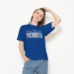 Camiseta With my Mother's Ashé Yemayá color azul, diseño With my Mother's Ashé Yemayá – Ashekuba