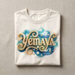 Camiseta de Yemayá personalizable color blanco, diseño Yemayá – Ashekuba