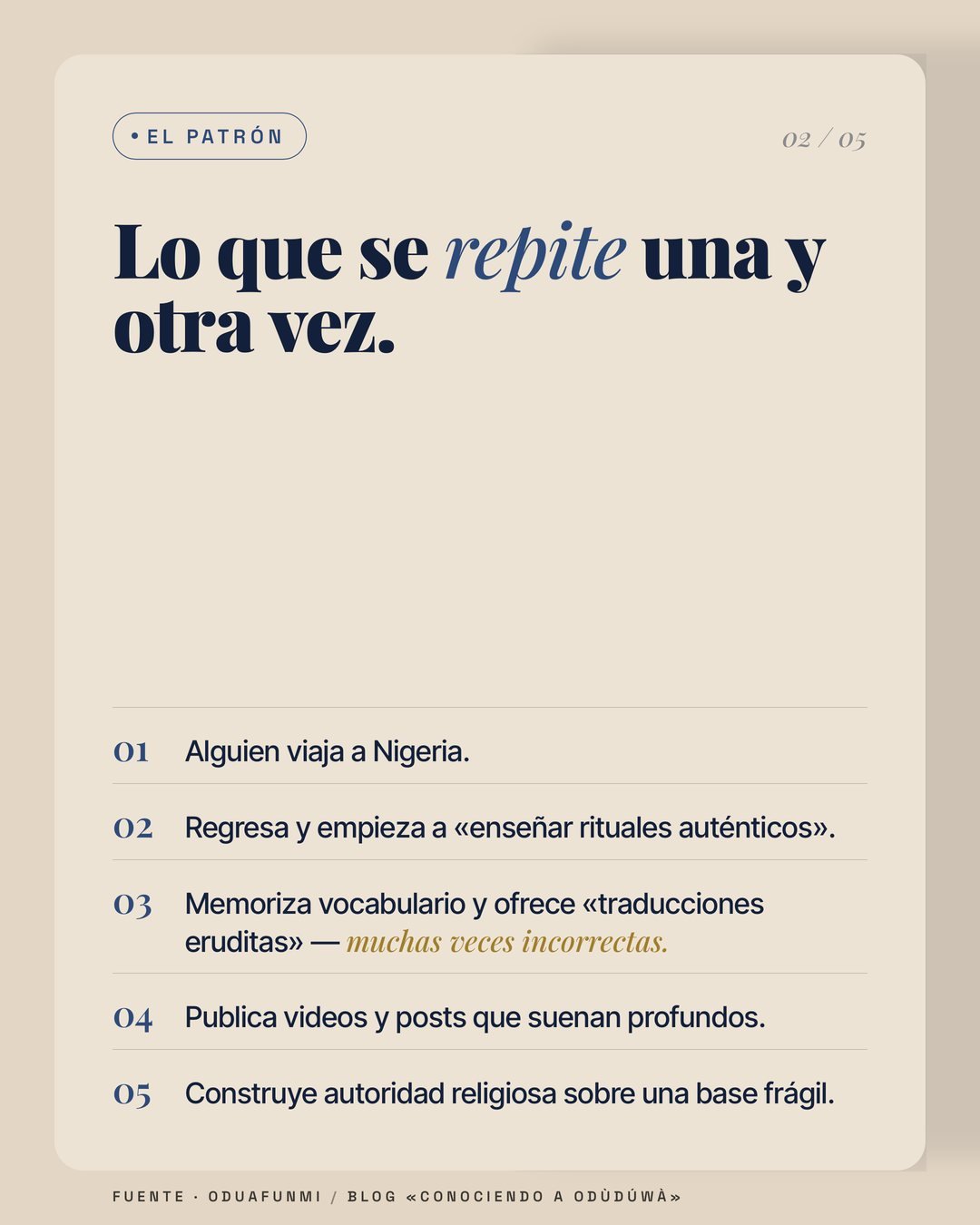 Reafricanización: el patrón que se repite una y otra vez