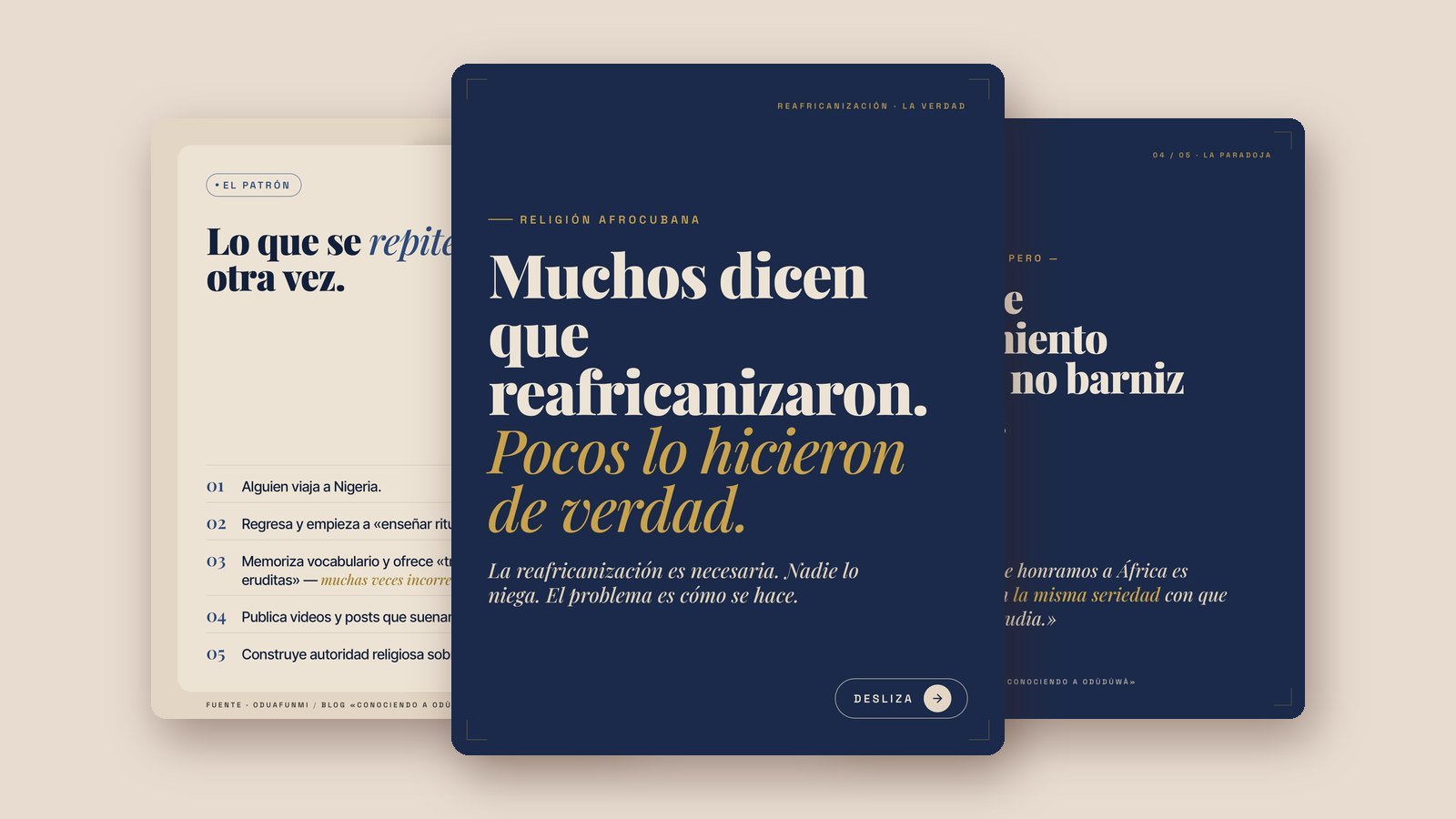 Reafricanización: cómo honrar a África con seriedad