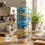 Set de 4 tazas de café de Yemayá – Mar y perlas – foto 9