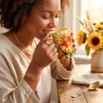 Taza de Oshún – Vitral de girasoles – foto 8