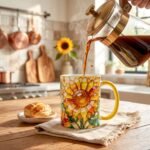 Taza de Oshún – Vitral de girasoles – foto 11