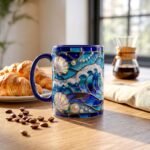 Taza de Yemayá – Vitral marino – foto 10