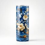 Termo de Yemayá 20 oz – Ancla y flores – foto 2
