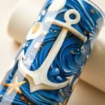 Termo de Yemayá 20 oz – Ancla y flores – foto 10