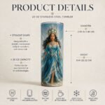 Detalles del termo de 20 oz: acero inoxidable 304, doble pared al vacío, 2.95 x 8 pulgadas